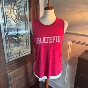 Spiritual Gangster Grateful Red Tank Top